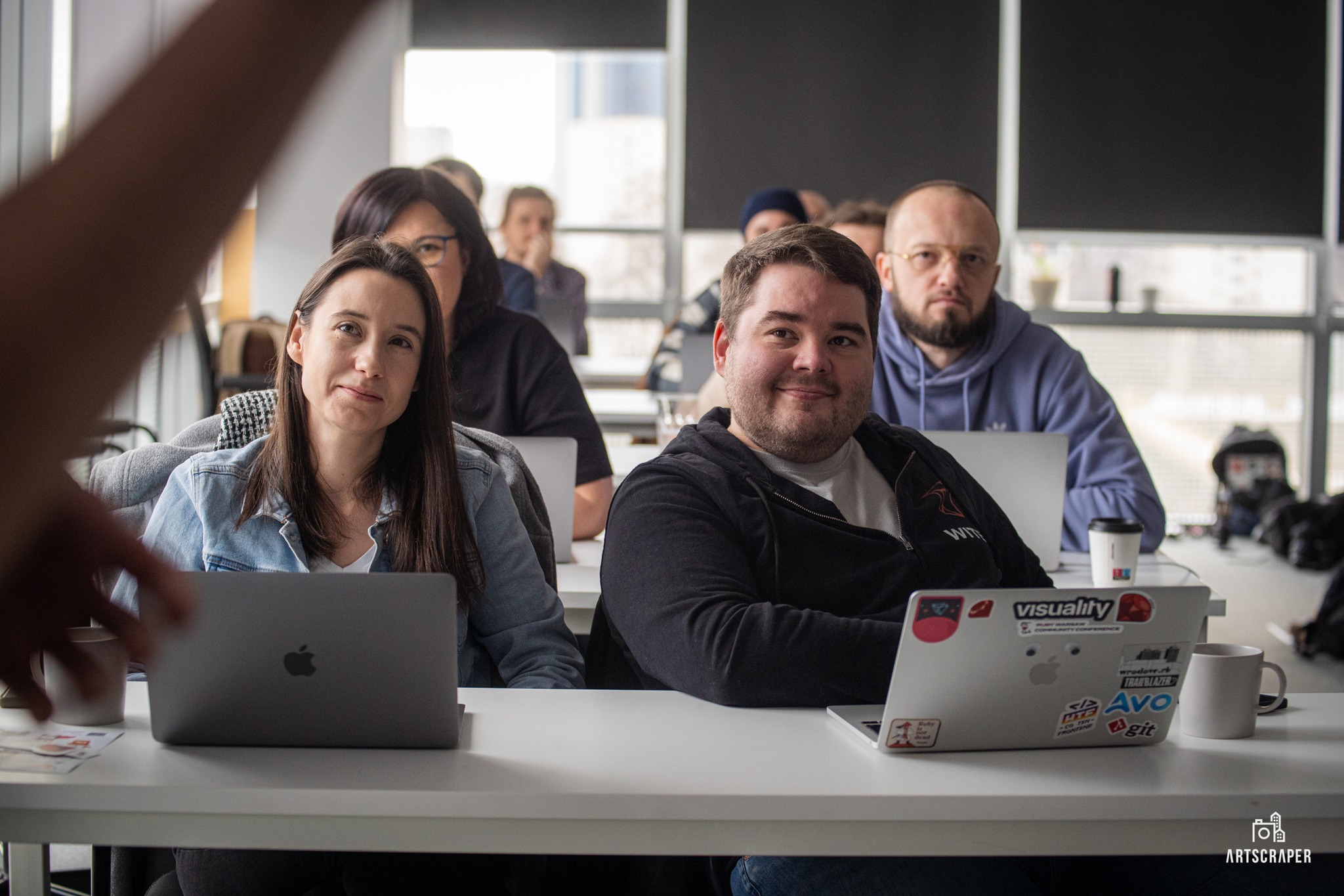 Workshop attendees collaborating